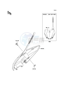 KLX110 KLX110CBF EU drawing Accessory