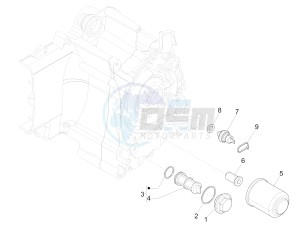 Liberty 150 4t e3 moc drawing Flywheel magneto cover - Oil filter