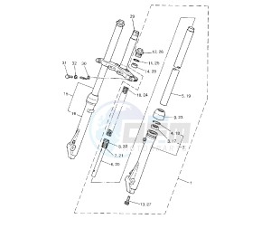 PW 80 drawing FRONT FORK