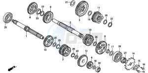 NSR50R drawing TRANSMISSION