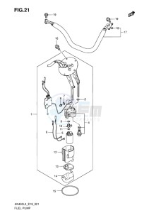 AN400 BURGMAN EU drawing FUEL PUMP