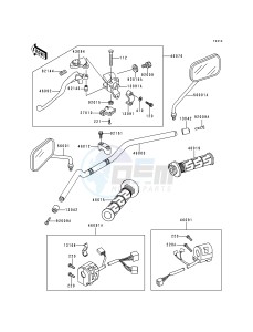 ZR 750 F [ZR-7] (F1) drawing HANDLEBAR