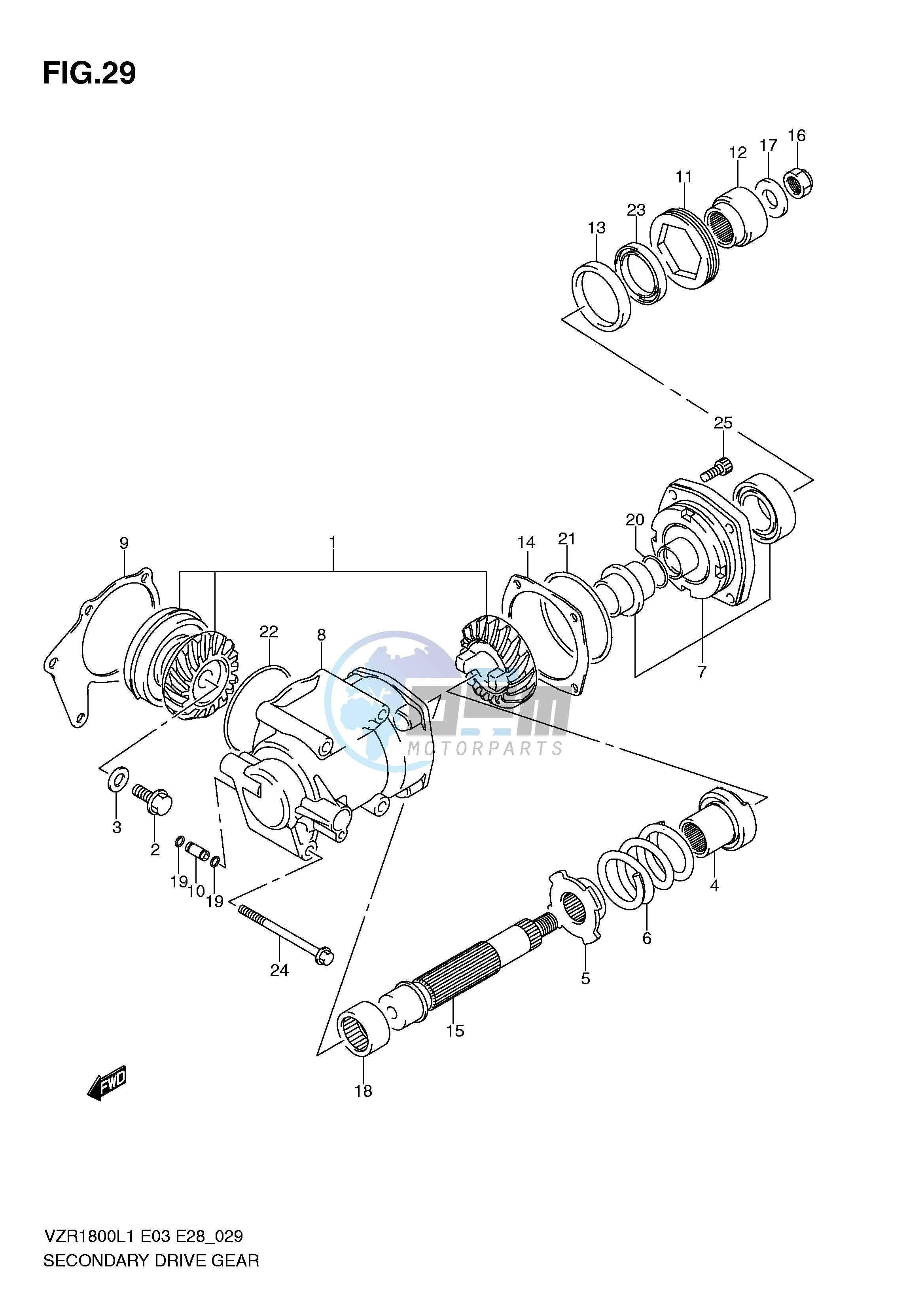 SECONDARY DRIVE GEAR