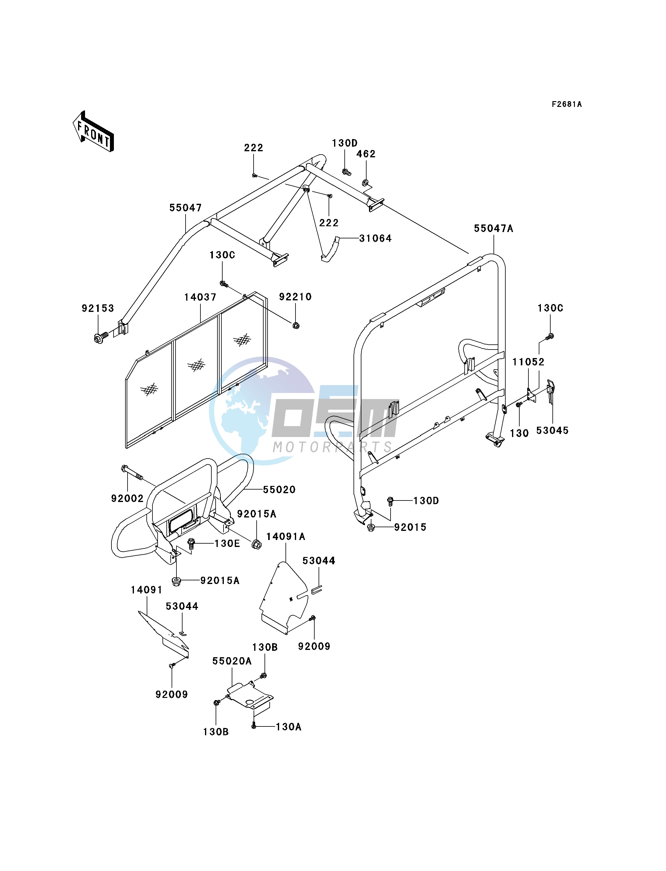 GUARDS_CAB FRAME-- KAF620-G4_G5- -