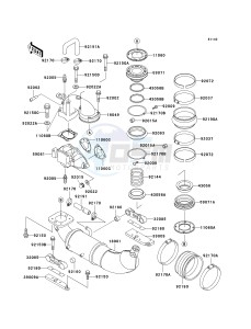 JS 750 B [750 SXI] (B1-B3 B3 CAN ONLY) [750 SXI] drawing MUFFLER-- S- - -- JT750-B1- -