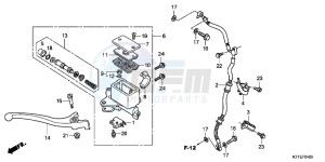 SH125C drawing FR. BRAKE MASTER CYLINDER