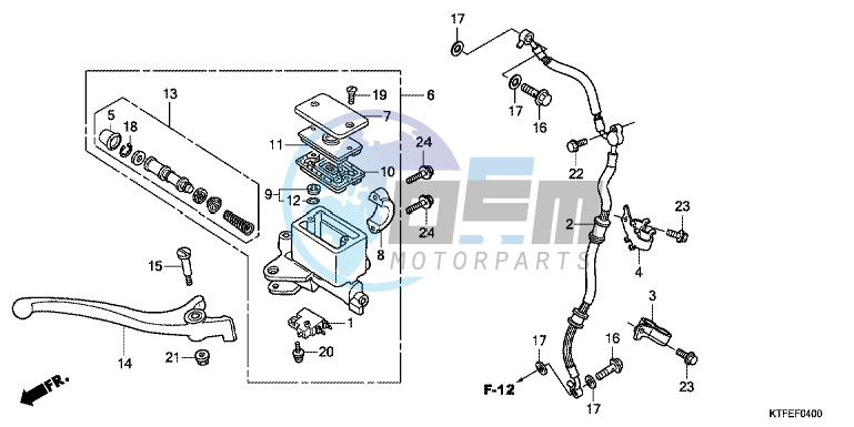 FR. BRAKE MASTER CYLINDER