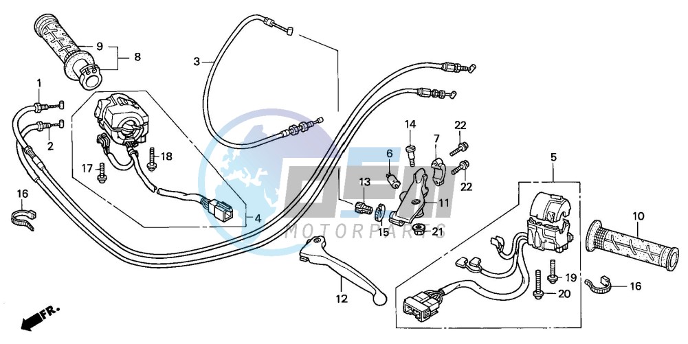 HANDLE LEVER/SWITCH/CABLE (2)