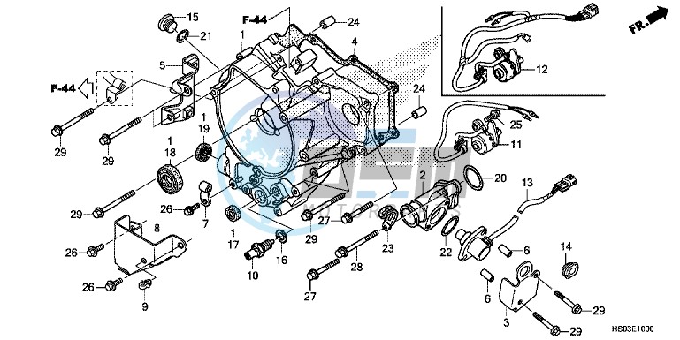 REAR CRANKCASE COVER