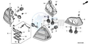 GL18009 France - (F / CMF) drawing REAR COMBINATION LIGHT