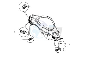 Fly 4T 50 drawing Handlebar Switch