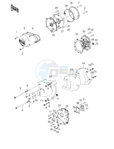 KZ 1000 D [Z1R] (D3) [Z1R] drawing ENGINE COVERS -- 80 D3- -