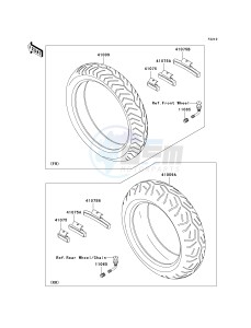 VN 1600 A [VULCAN 1600 CLASSIC] (A6F-A8FA) A8FA drawing TIRES