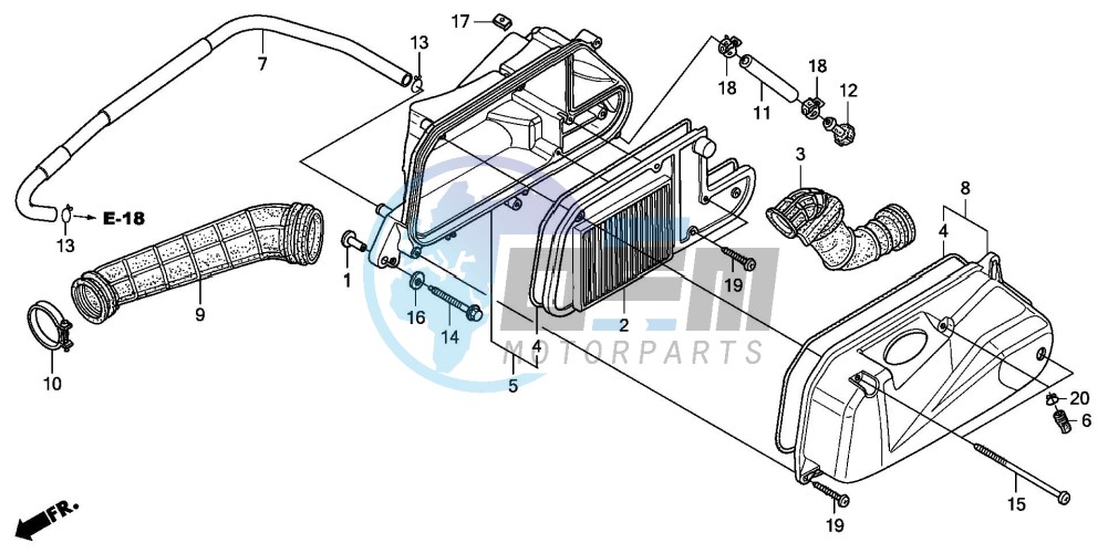 AIR CLEANER (FES1257/A7)(FES1507/A7)