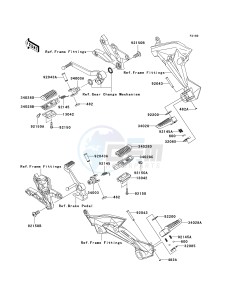 ZR 1000 B [Z1000 EUROPEAN] (B7F-B9F) 0B9F drawing FOOTRESTS