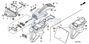 CB1000RA9 Europe Direct - (ED / ABS) drawing TAILLIGHT