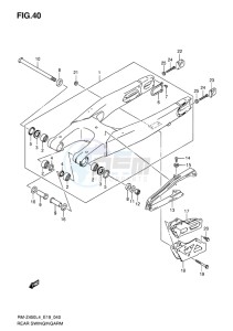 RM-Z450 EU drawing REAR SWINGINGARM