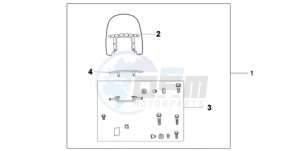 VT750CA9 Ireland - (EK / MME ST) drawing CUSTOM WINDSHIELD