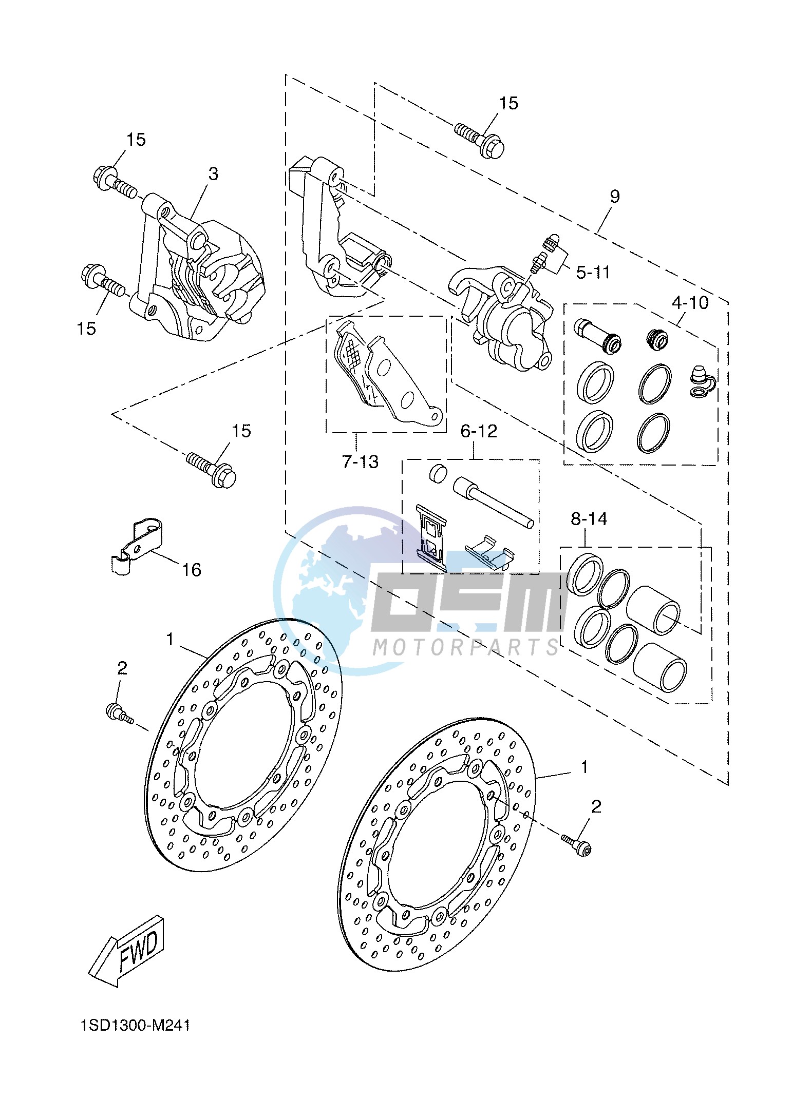 FRONT BRAKE CALIPER