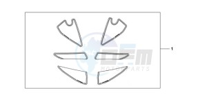 CBR600RR9 UK - (E / SPC) drawing KIT, RACING STICKER