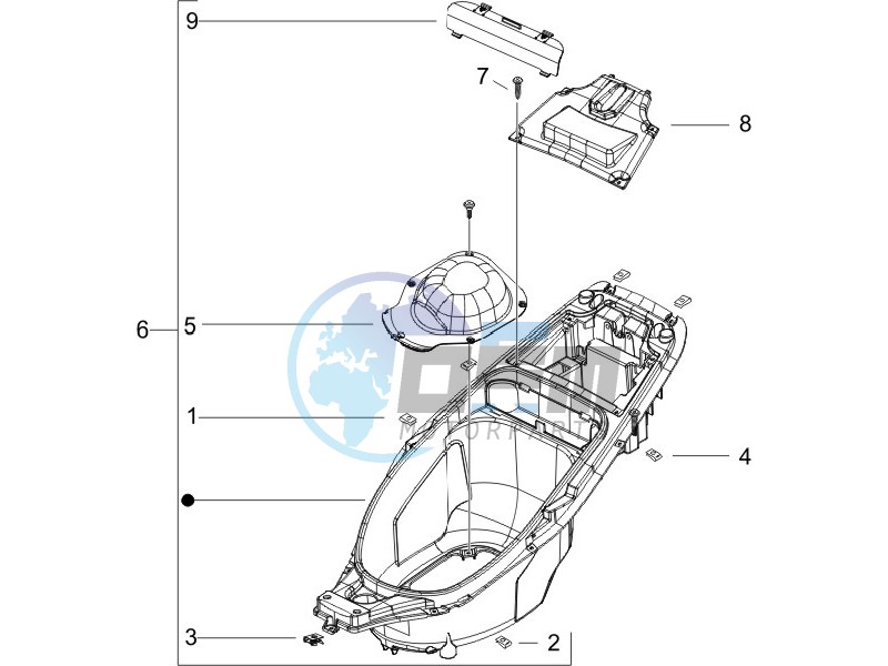 Helmet box - Undersaddle