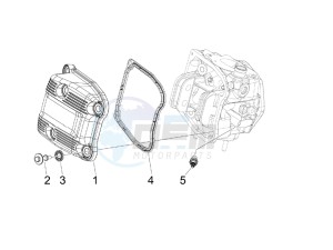 Beverly 400 ie Tourer e3 drawing Cylinder head cover