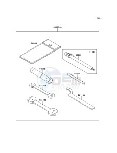 MULE 4010 DIESEL 4x4 KAF950FCF EU drawing Owner's Tools