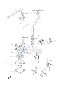 DF 70 drawing Water Pump (1998-2007)