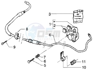 Runner 50 Poggiali drawing Brake caliper