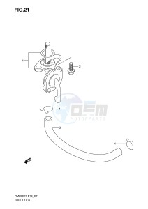 RM250 (E19) drawing FUEL COCK