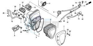 VTX1800C1 drawing AIR CLEANER