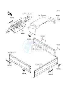 MULE 3010 DIESEL 4x4 KAF950B6F EU drawing Decals