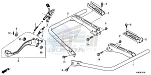 TRX500FA6F TRX500FA ED drawing PEDAL/STEP