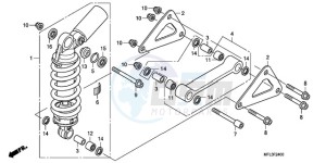 CBR1000RA9 UK - (E / ABS MKH MME) drawing REAR CUSHION