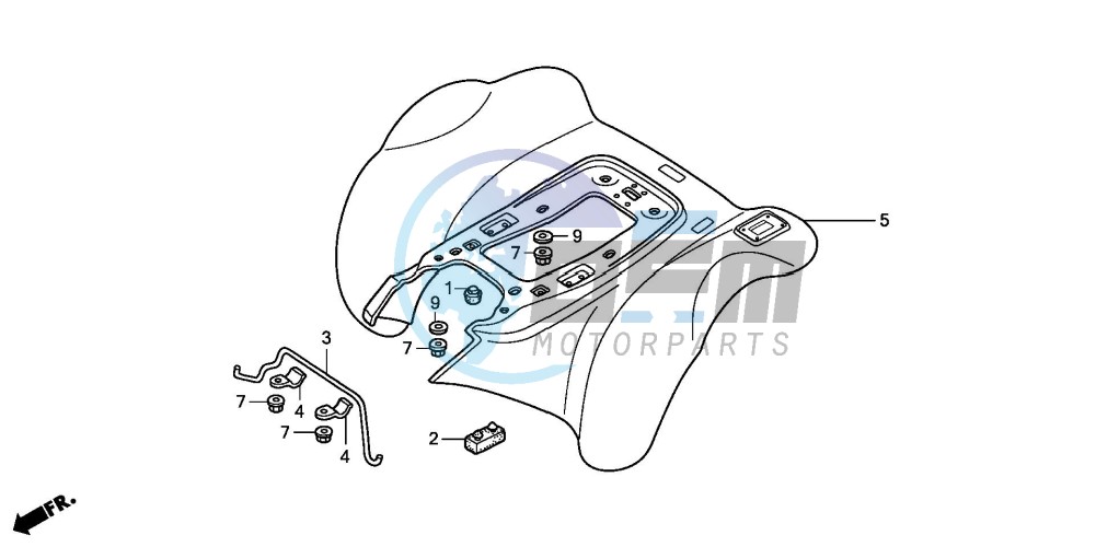 REAR FENDER (TRX300EX'01-'06)