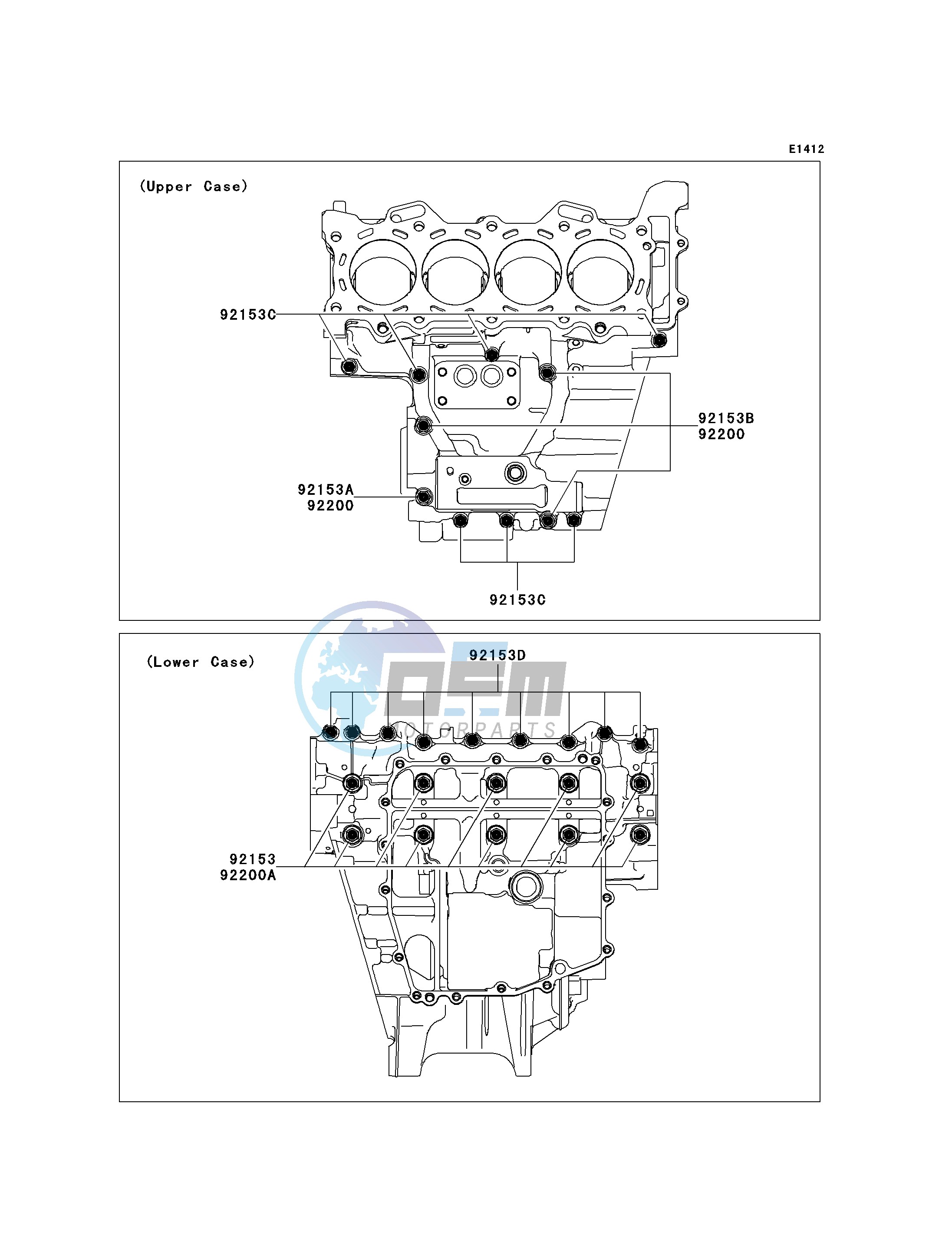 CRANKCASE BOLT PATTERN