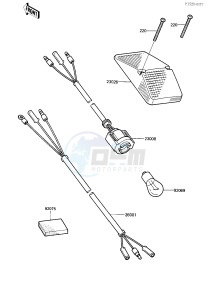 KDX 200 A [KDX200] (A1-A3) [KDX200] drawing TAILLIGHT