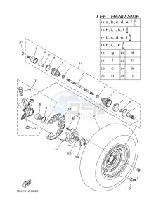 YFM700FWBD YFM7NKPXK (B5KD) drawing FRONT WHEEL