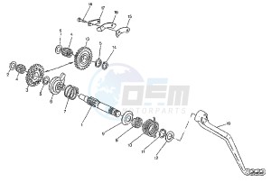 MITO EVOL.125 drawing KICK STARTER GEARS