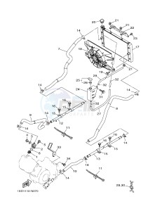 YXM700E YXM70VPXH VIKING EPS (B42F) drawing RADIATOR & HOSE