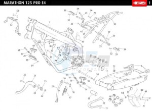 MARATHON-125-E4-PRO-REPLICA-SERIES-AUSTRIA-2018-MARATHON-125-E4-PRO-BLUE-REPLICA-SERIES drawing CHASSIS