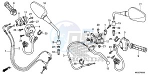 NC700SAD NC700S ABS 2ED - (2ED) drawing HANDLE LEVER/ SWITCH/ CABLE (NC700S/ SA)