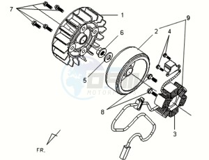 VS 125 drawing MAGNETO / FLYWHEEL