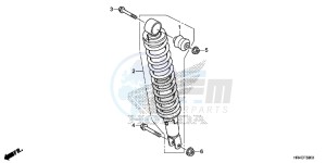 TRX500FE1G TRX500 Europe Direct - (ED) drawing REAR CUSHION