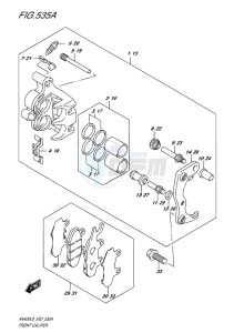 AN400 ABS BURGMAN EU-UK drawing FRONT CALIPER