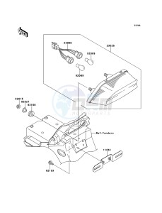 ZRX1200R ZR1200A6F FR GB XX (EU ME A(FRICA) drawing Taillight(s)