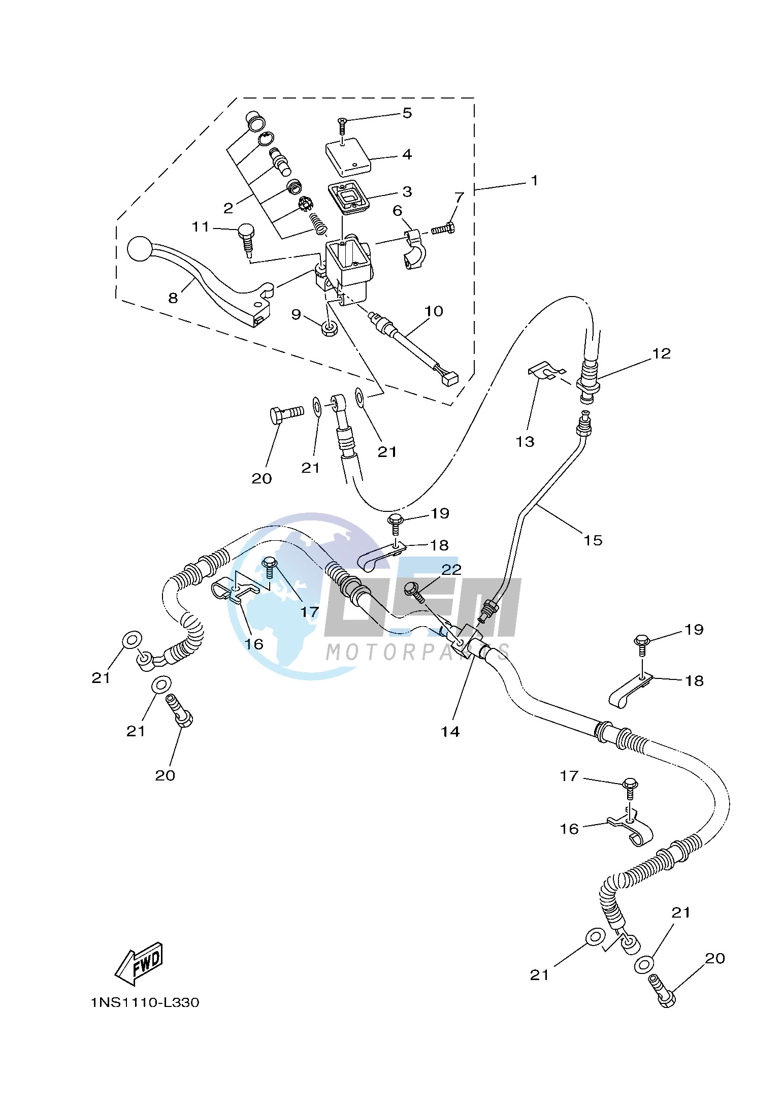 FRONT MASTER CYLINDER