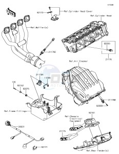 Z1000 ZR1000JHF XX (EU ME A(FRICA) drawing Fuel Injection