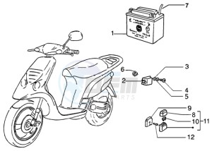 NRG 50 MC3 DT drawing Battery - Relays