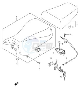 SV1000 (E2) drawing SEAT (SEE NOTE)